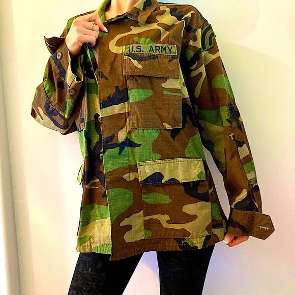 Standard issue unisex military jacket prototype camo