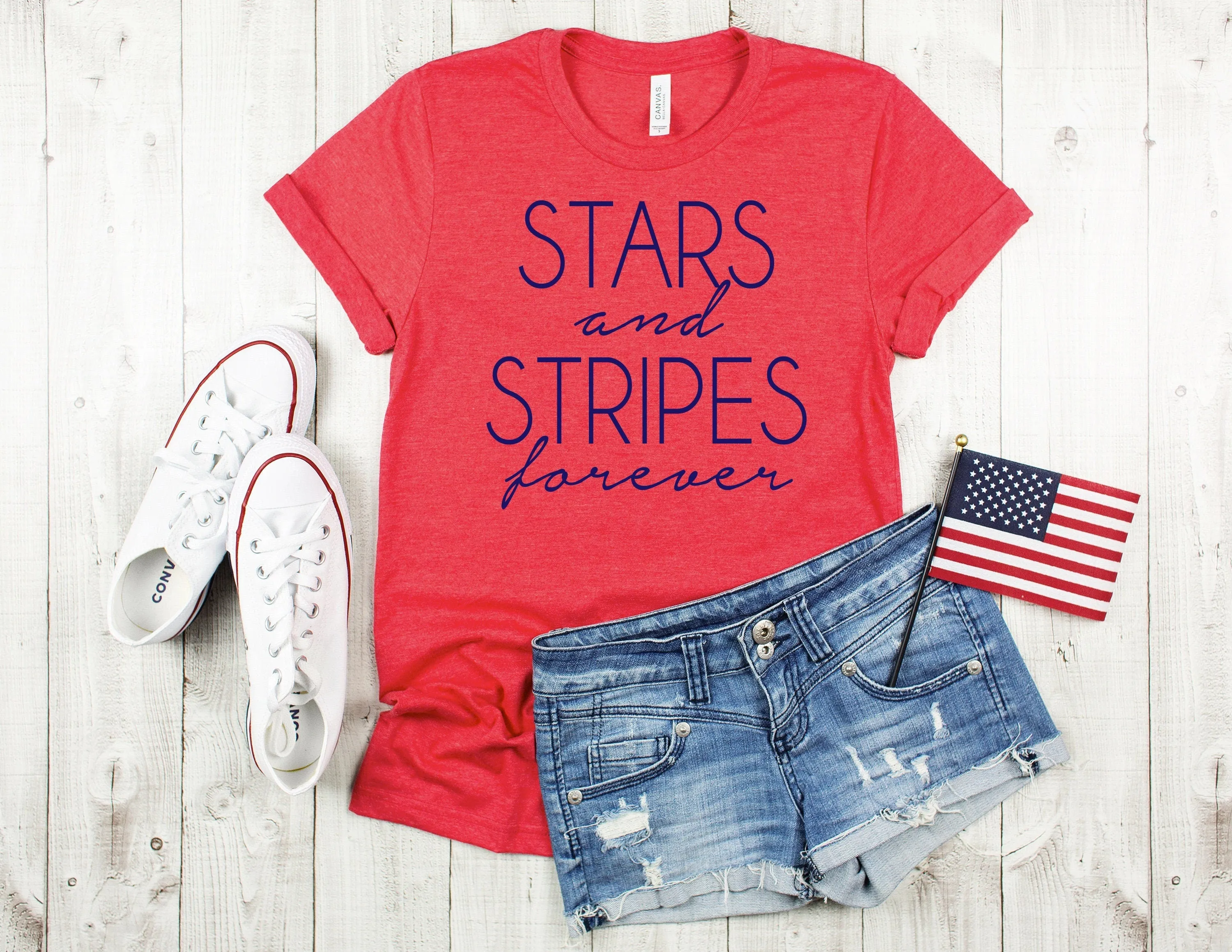 Stars and Stripes Forever USA T-Shirt