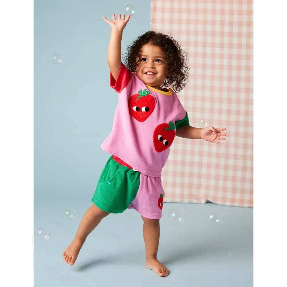 Strawberry Terry Shorts
