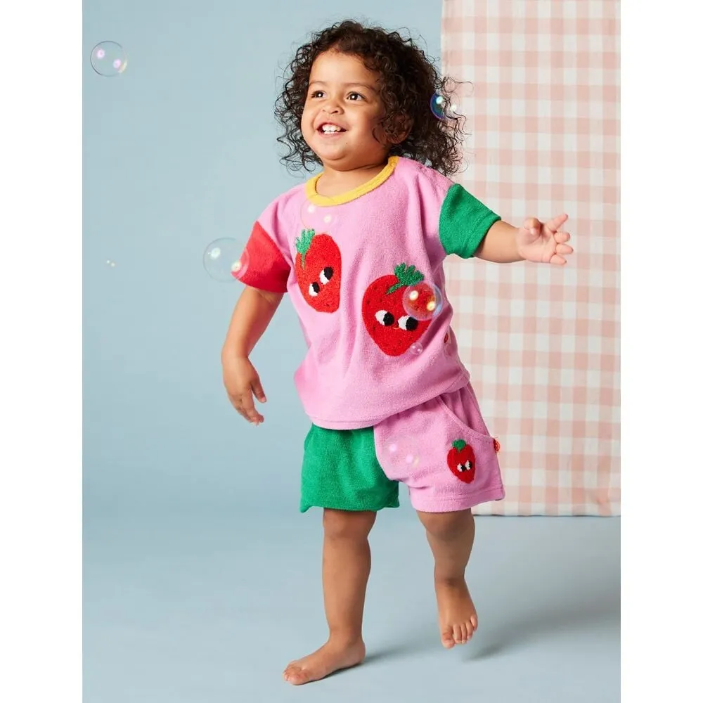 Strawberry Terry Shorts