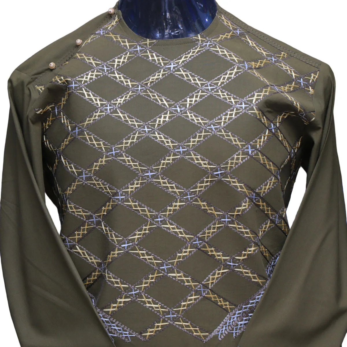 Stylish Afghani Apparel | Beautifully Designed Heritage Wear Nk-309