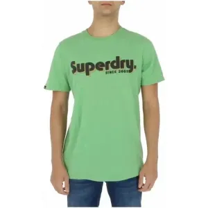 Superdry Green Men's Printed Round Neck T-Shirt