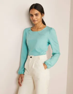 Supersoft Long Sleeve Top-Apple Mint