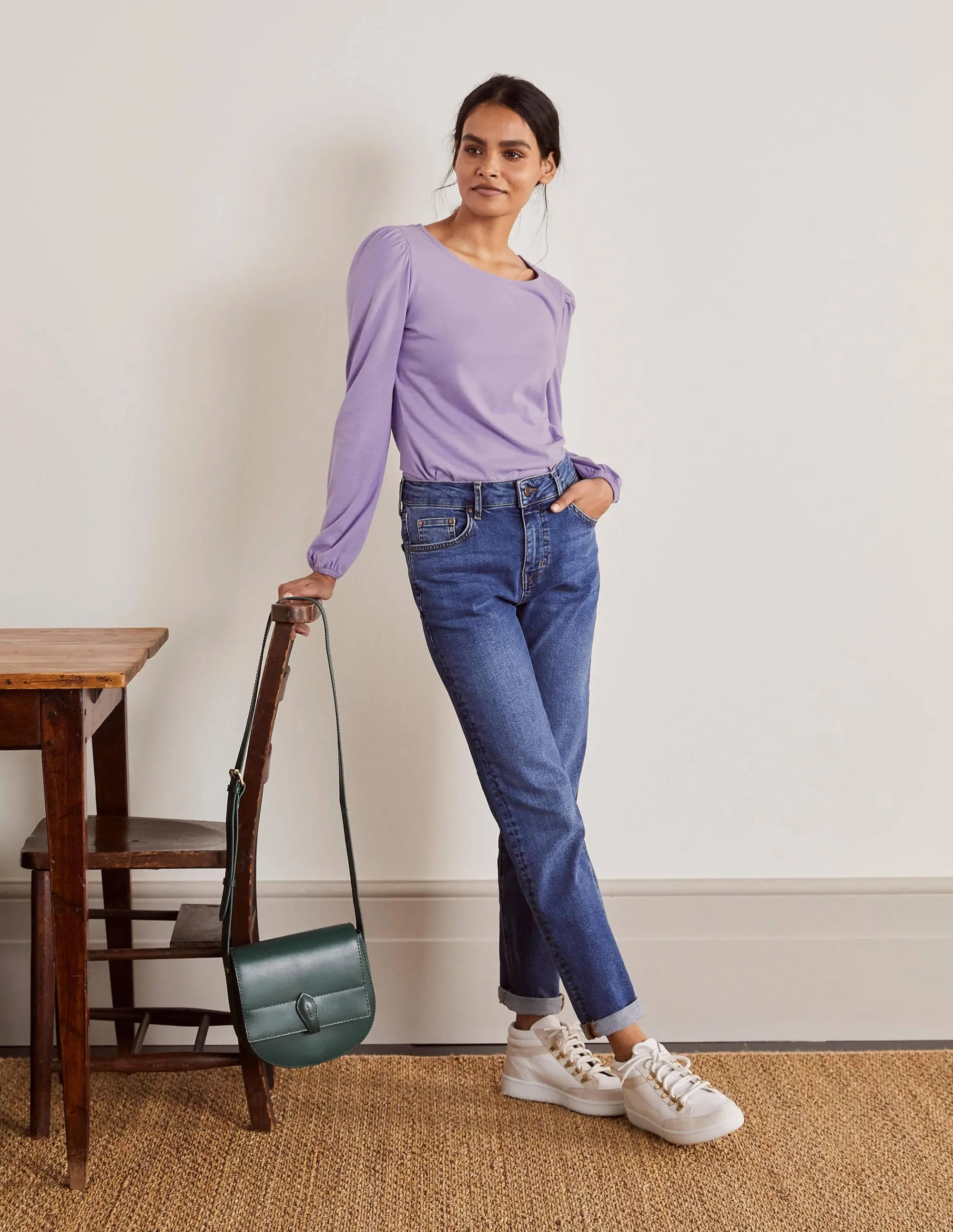 Supersoft Long Sleeve Top-Cool Violet