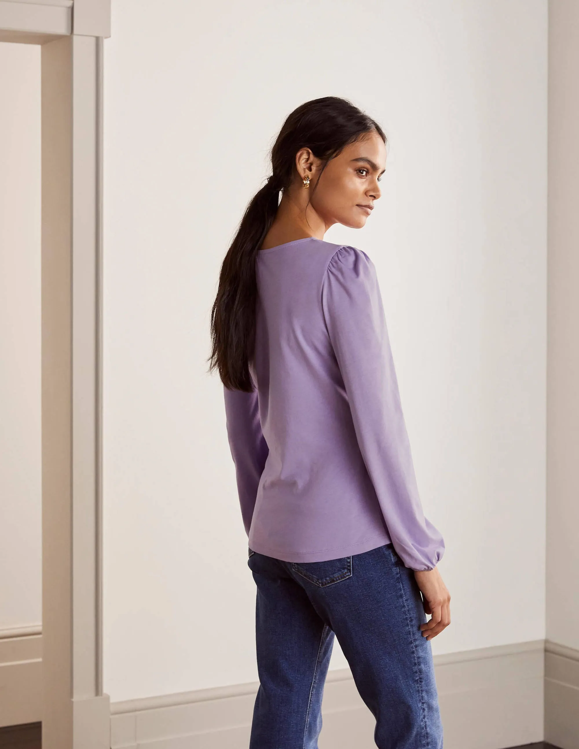 Supersoft Long Sleeve Top-Cool Violet