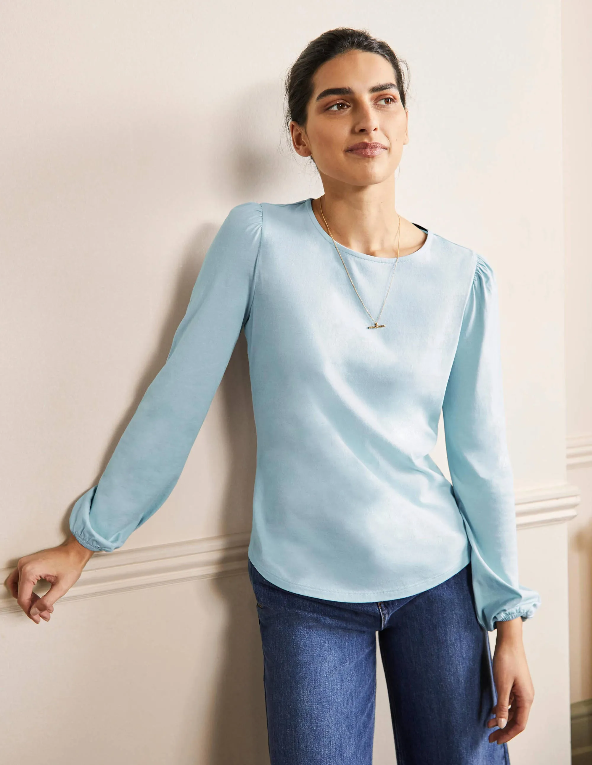 Supersoft Long Sleeve Top-Dawn Sky