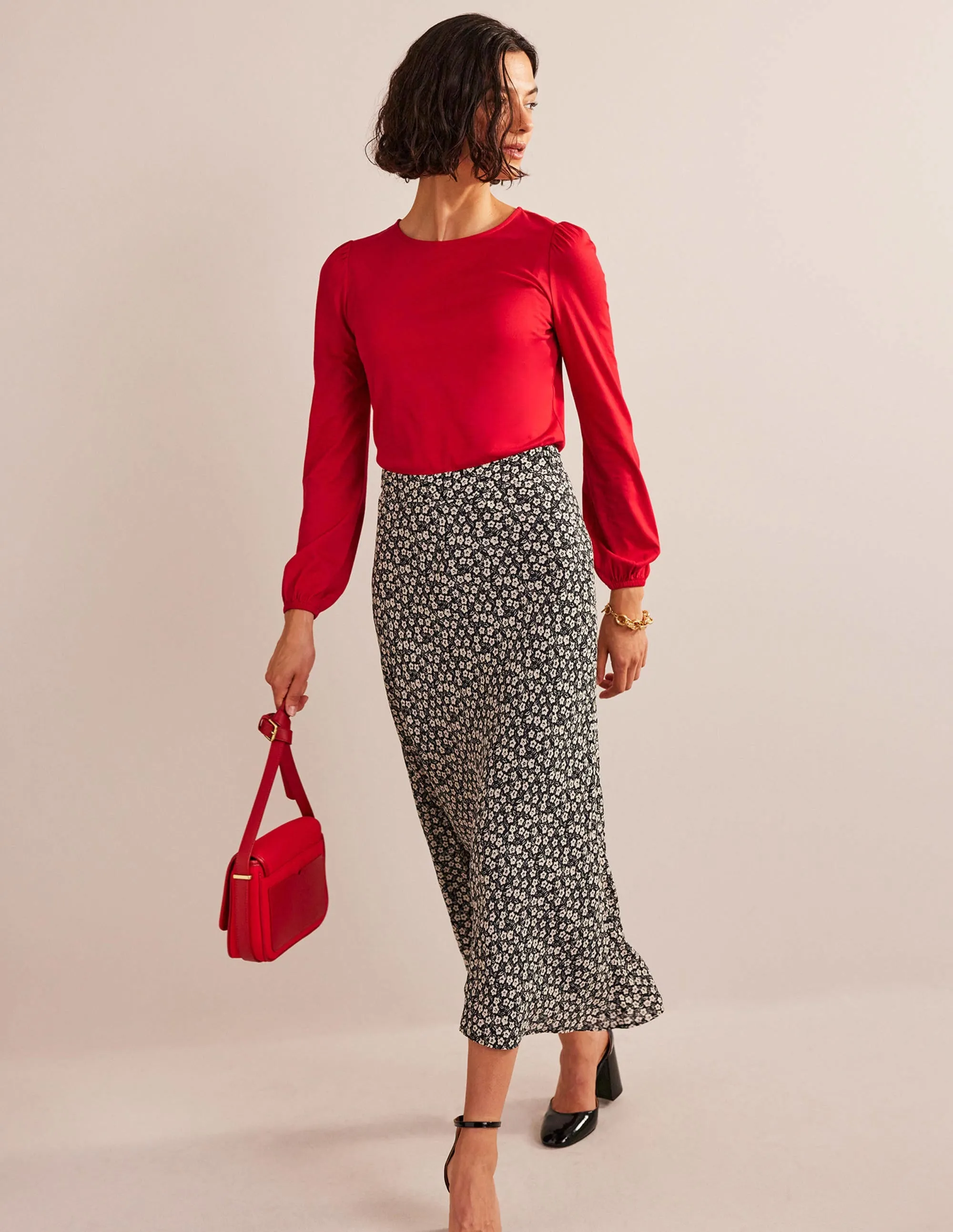 Supersoft Long Sleeve Top-Salsa