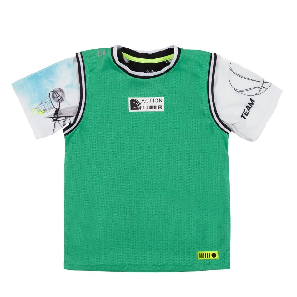 T-shirt et camisole athlétique 2 en 1 Sports galactiques S25A81-04