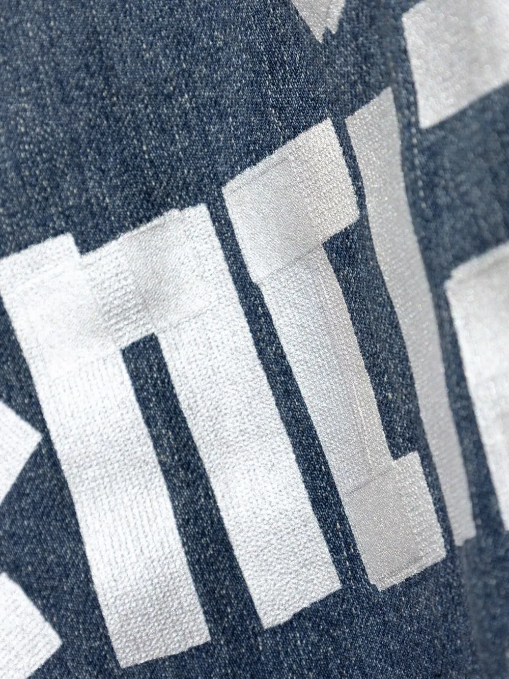 Tape type oversized denim jacket