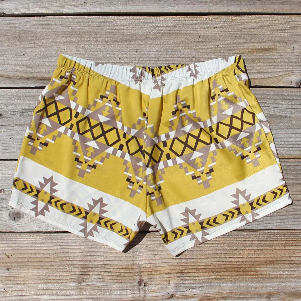 The Billy Native Shorts in Mustard