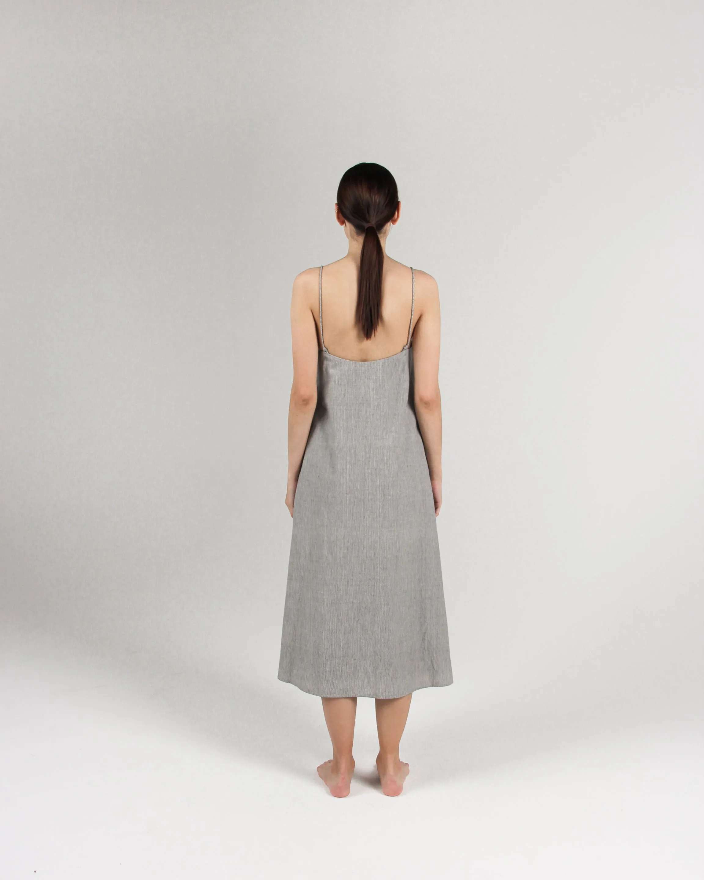The Cala Slip Dress in Stripe