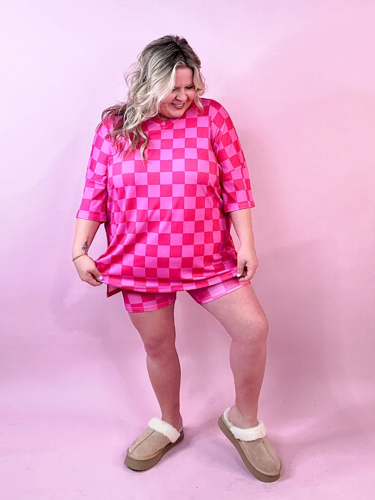 The James Set - Pink Checkered