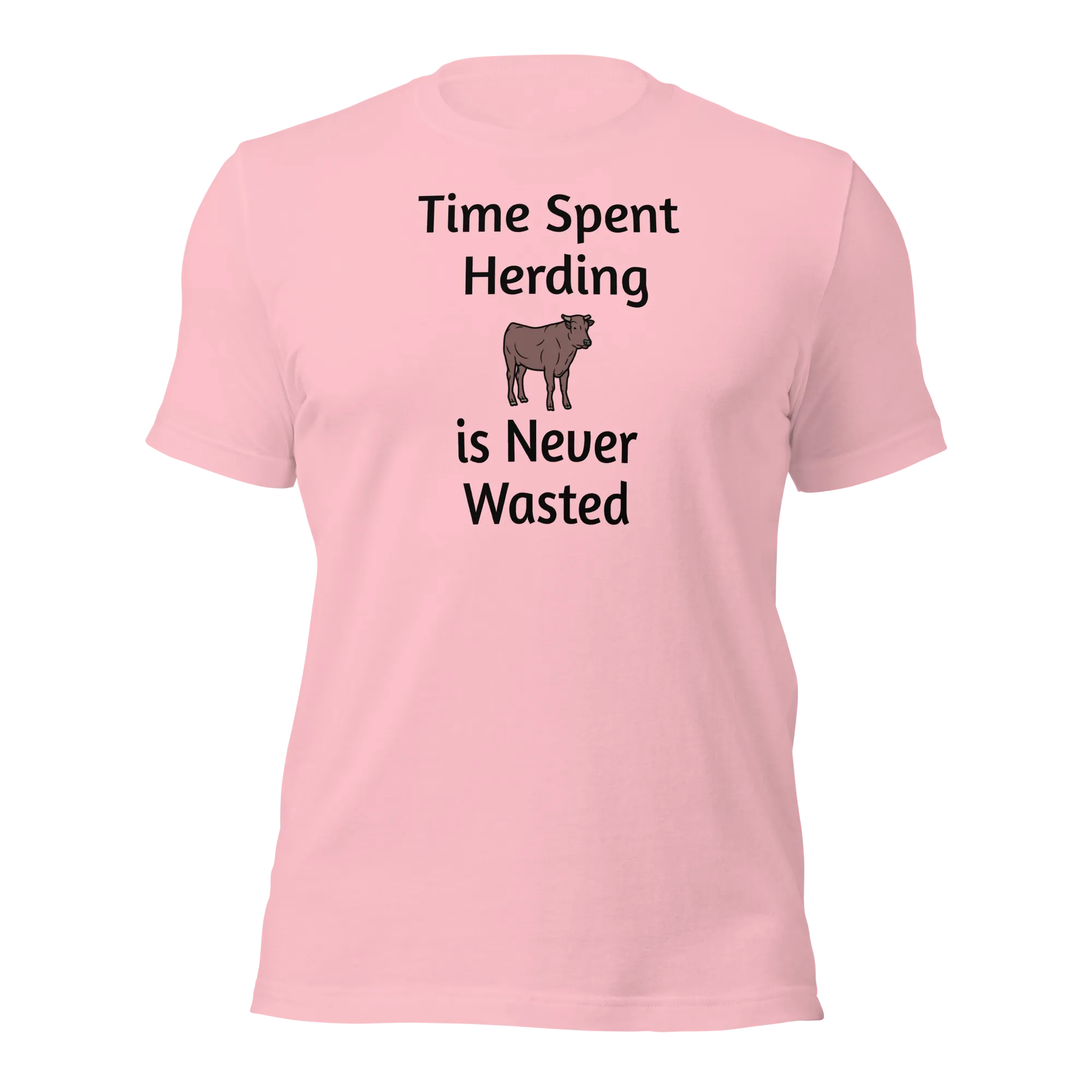 Time Spent Cattle Herding T-Shirts - Light
