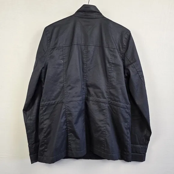 Tommy Hilfiger Navy Waxed Utility Jacket