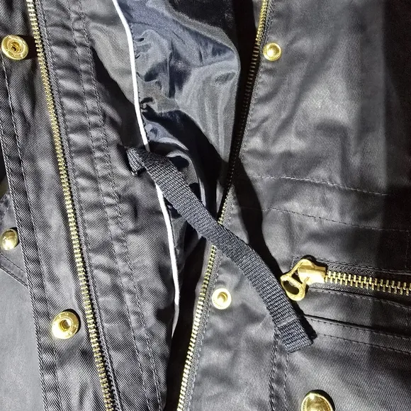 Tommy Hilfiger Navy Waxed Utility Jacket