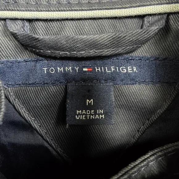 Tommy Hilfiger Navy Waxed Utility Jacket
