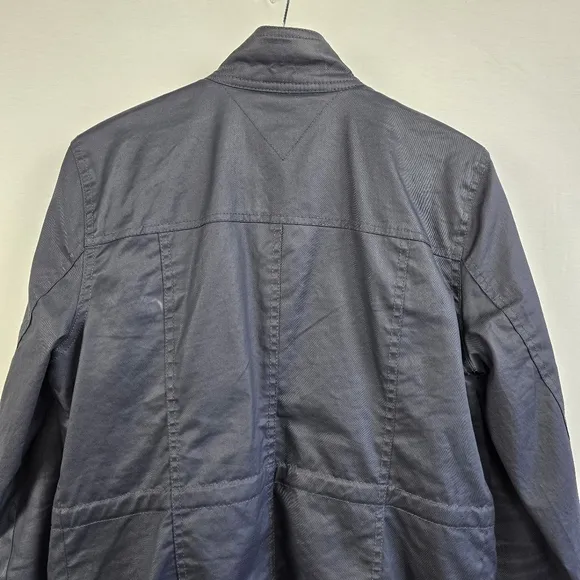 Tommy Hilfiger Navy Waxed Utility Jacket