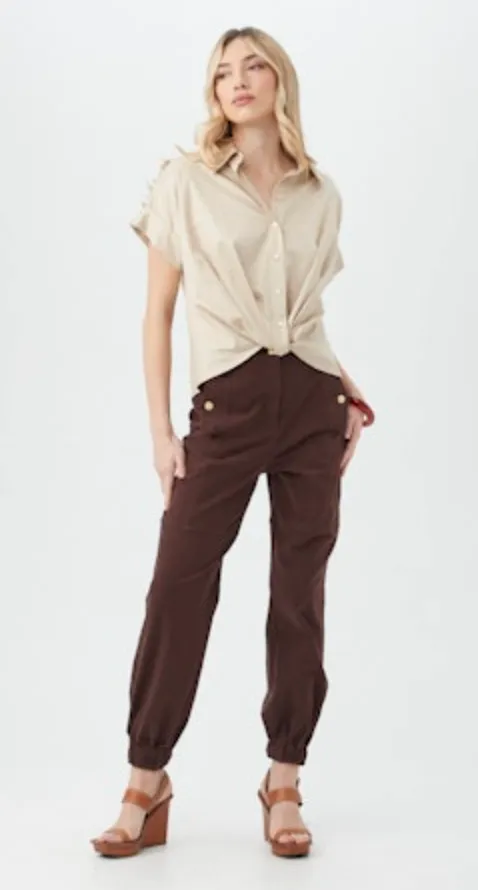 Trina Turk Coty Top in Sahara Stone