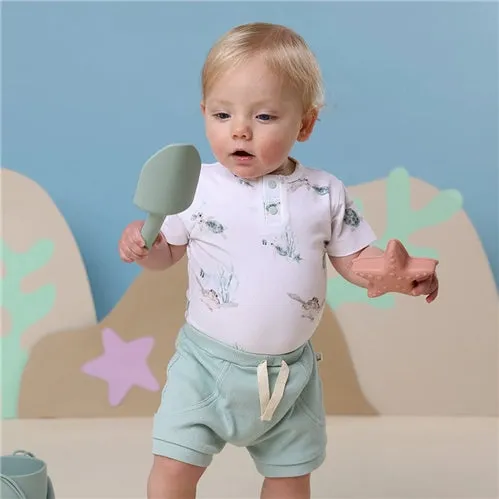 Turtle Short Sleeve Organic Bodysuit