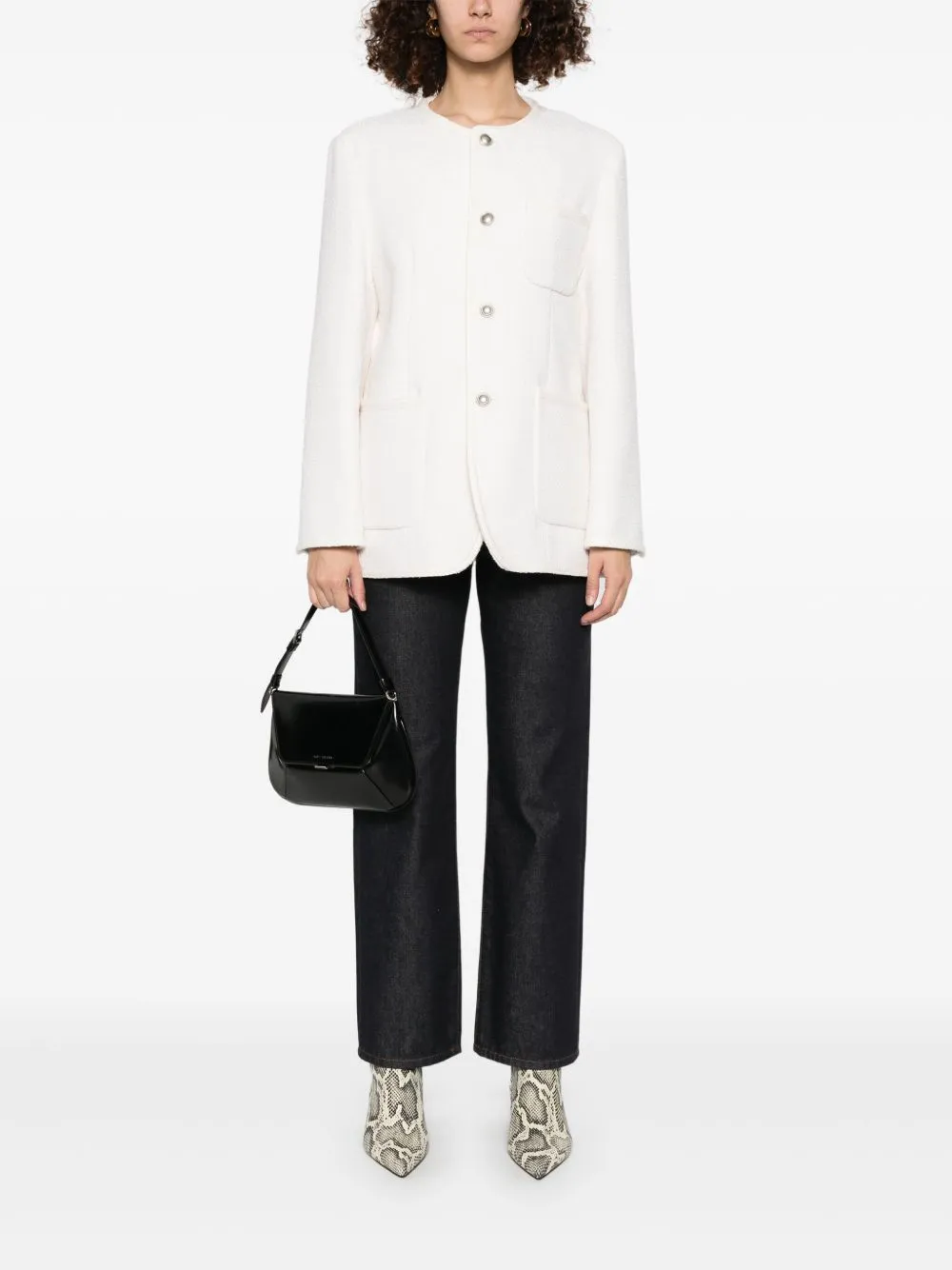 Tweed oversized jacket