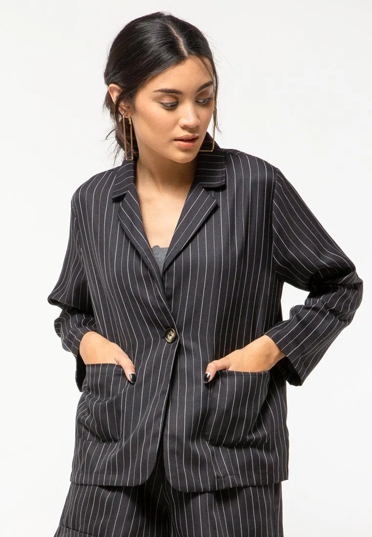 Twill Stripe Blazer
