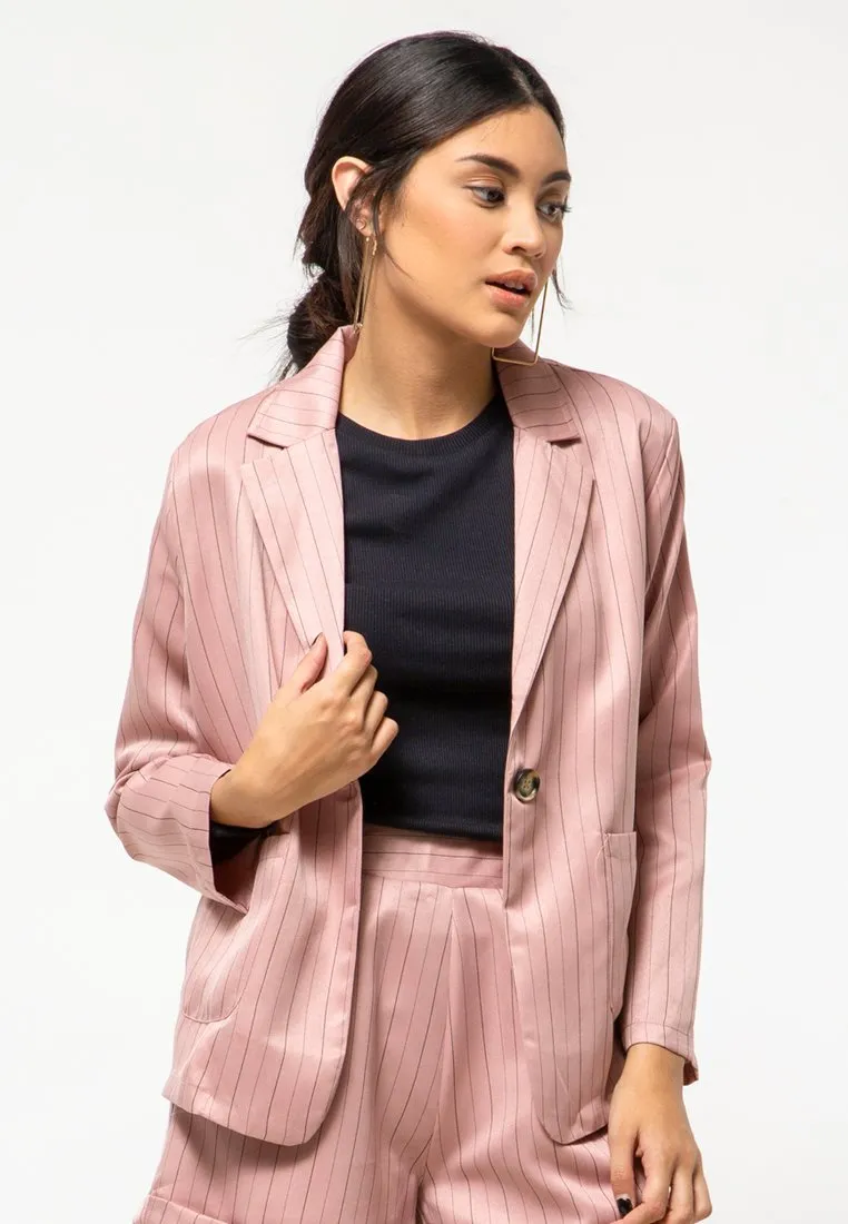 Twill Stripe Blazer