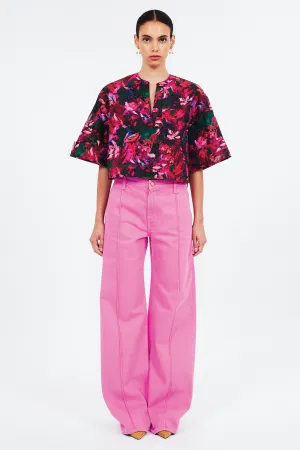Ulla Johnson Suri Blouse in Hibiscus