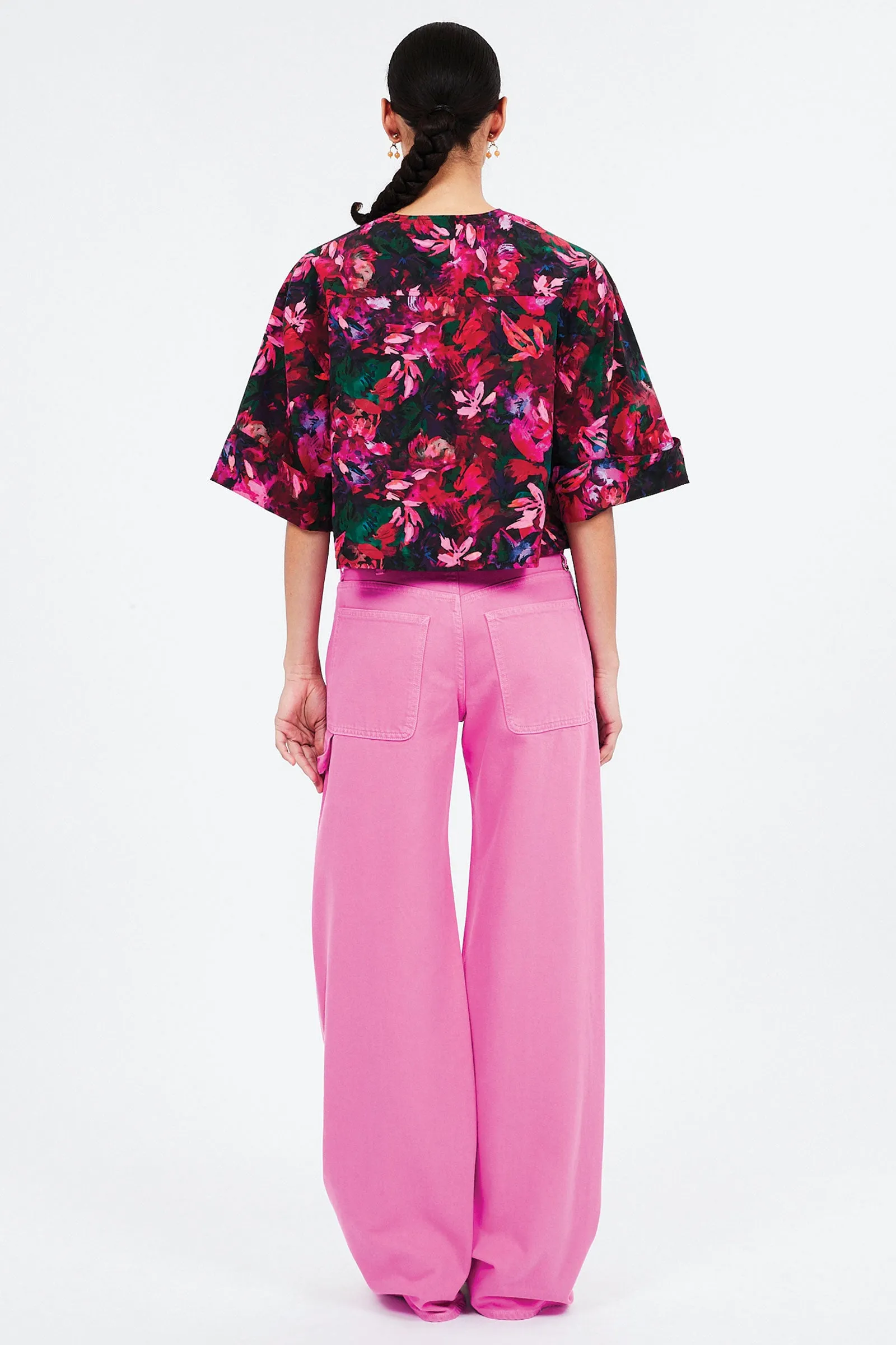 Ulla Johnson Suri Blouse in Hibiscus