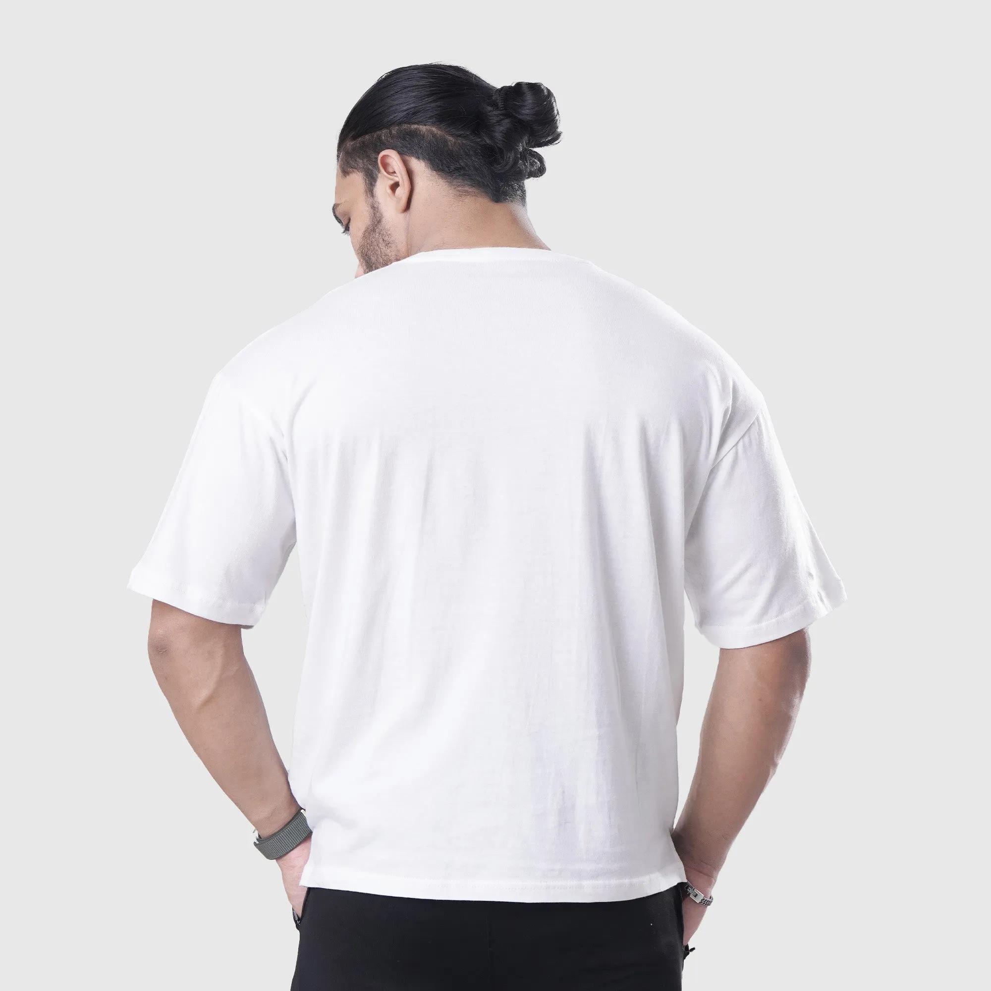 UNSTOPPABLE WHITE OVERSIZE TEE