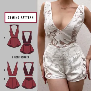 V Neck Romper Sewing Pattern