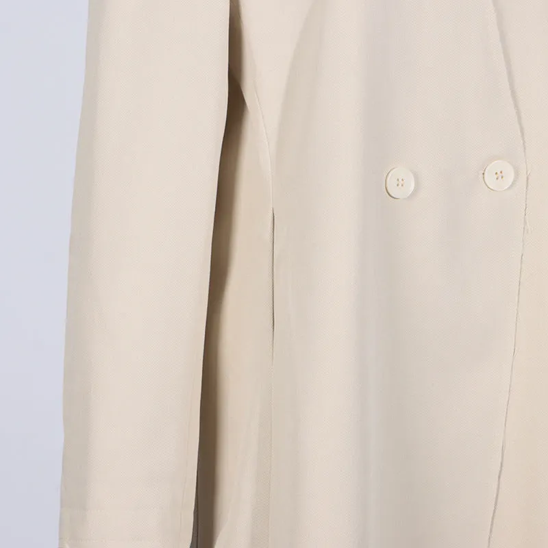 V-Neck Two-Button Long-Sleeve Blazer
