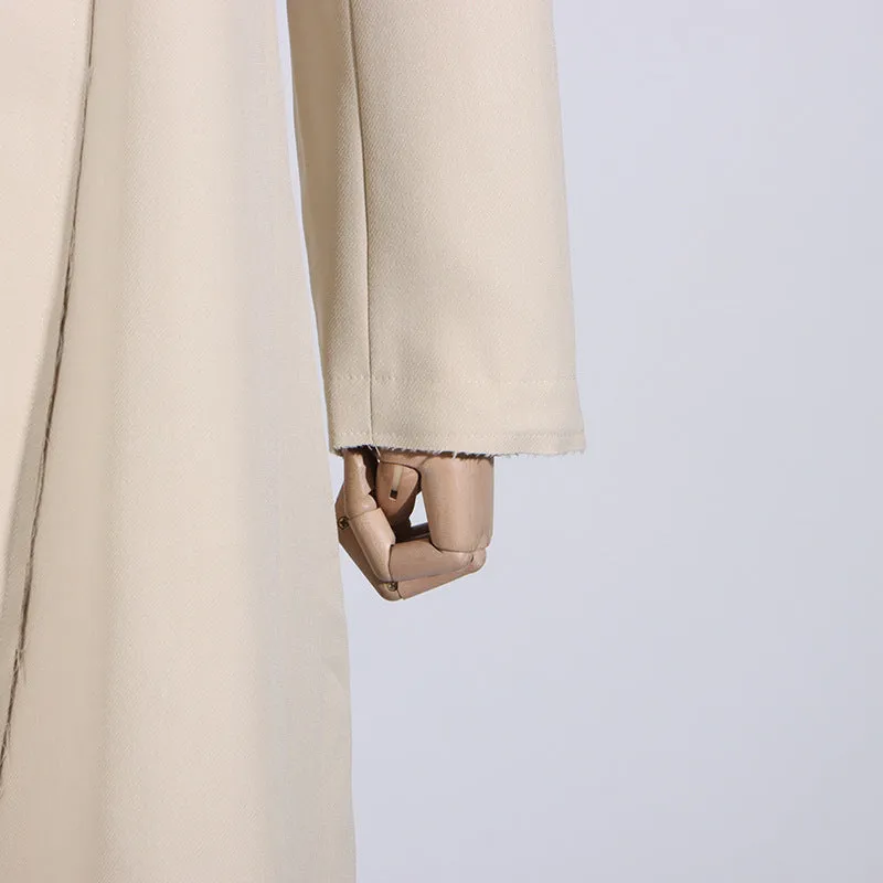 V-Neck Two-Button Long-Sleeve Blazer