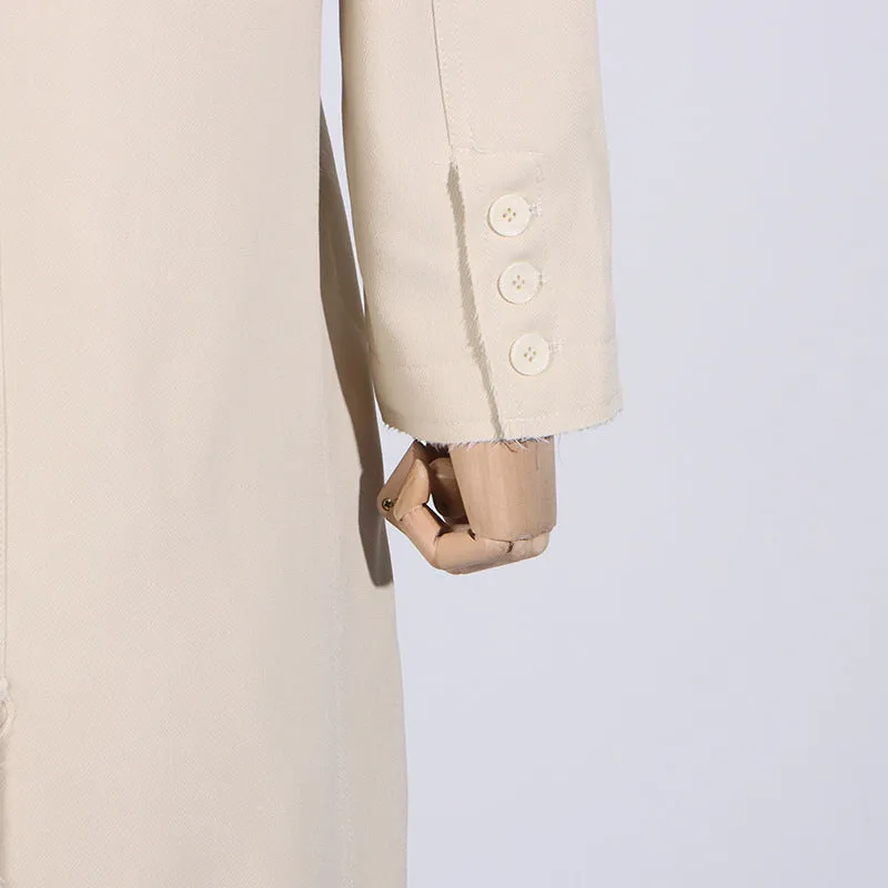 V-Neck Two-Button Long-Sleeve Blazer