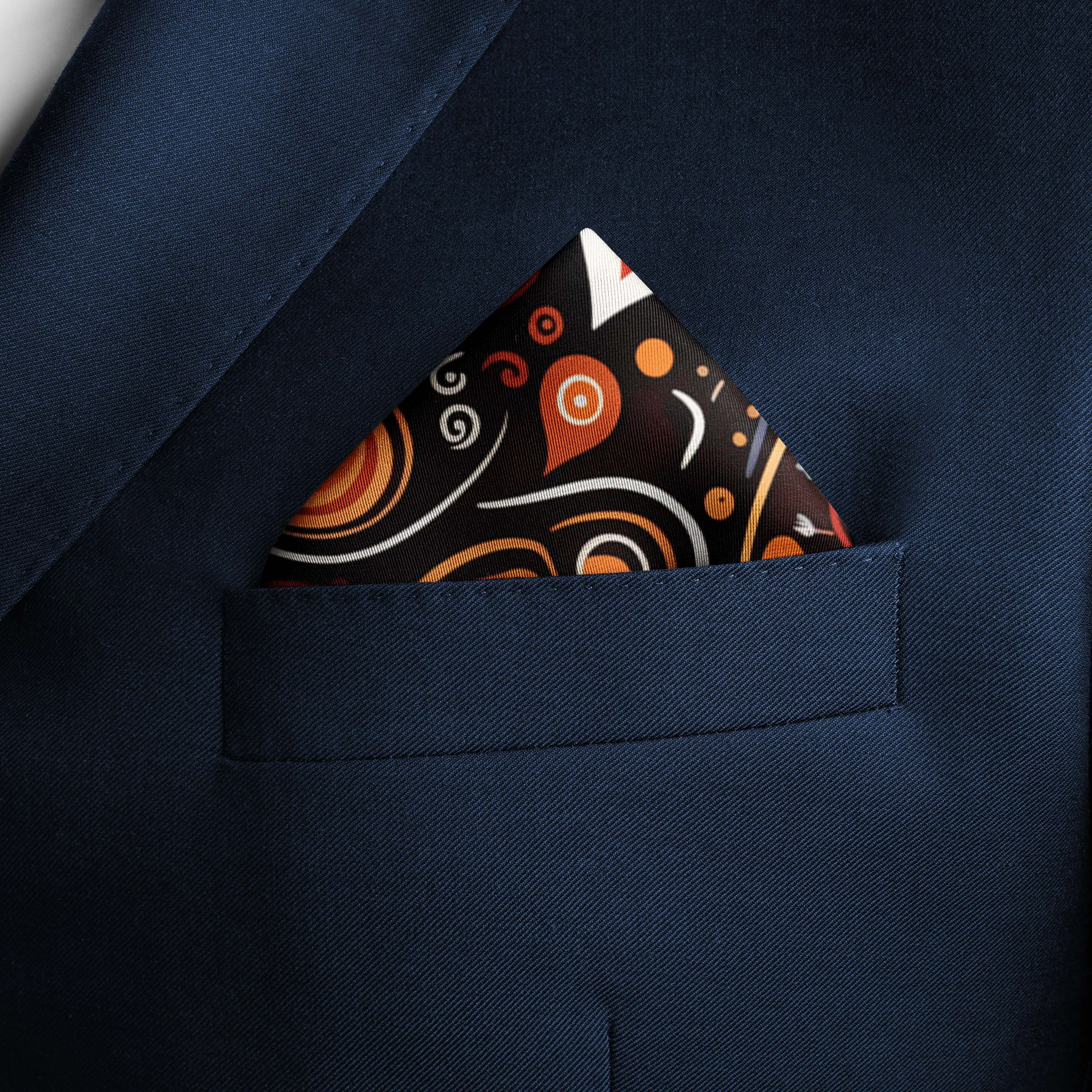 VALENTINES LOVE HEART SILK POCKET SQUARE - VALENTINE DAY COLLECTION