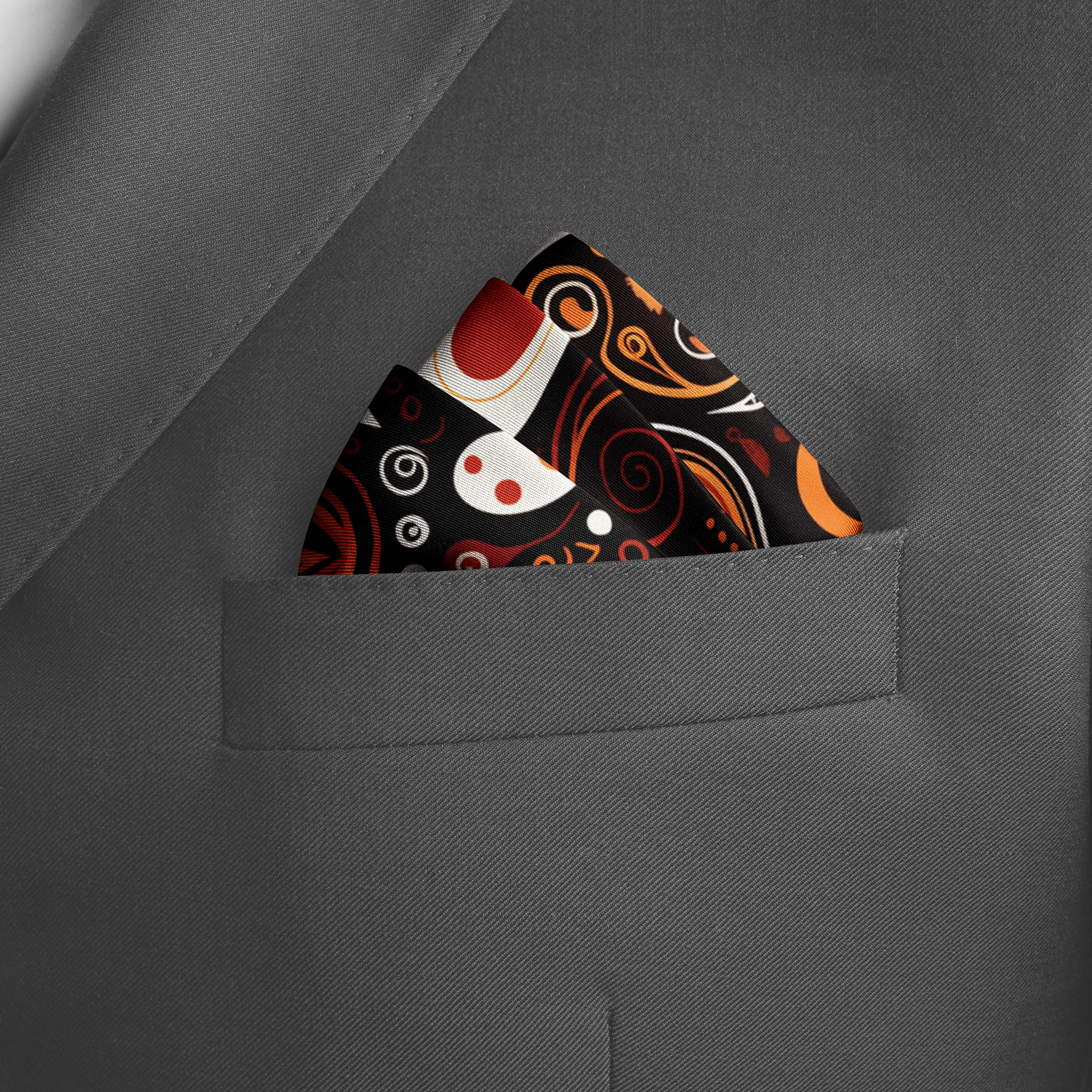VALENTINES LOVE HEART SILK POCKET SQUARE - VALENTINE DAY COLLECTION