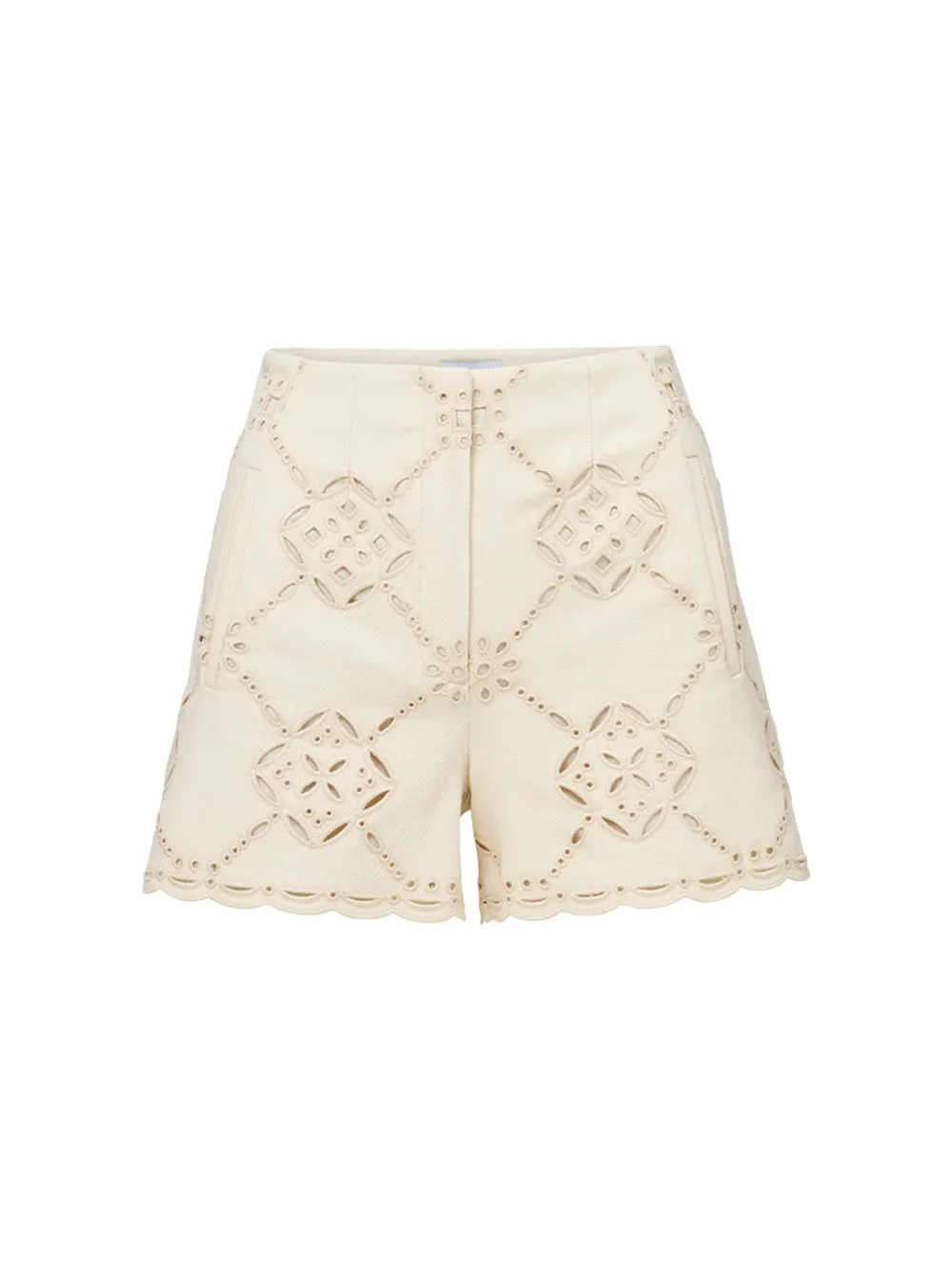Veronica Beard Jazmin Short in Ecru