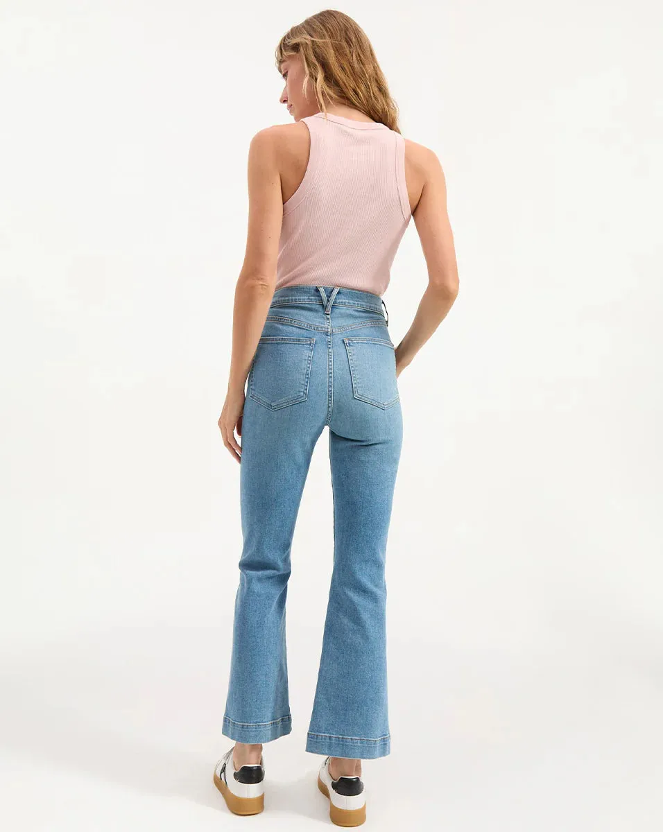 VERONICA BEARD Jordyn Cropped Tank Top