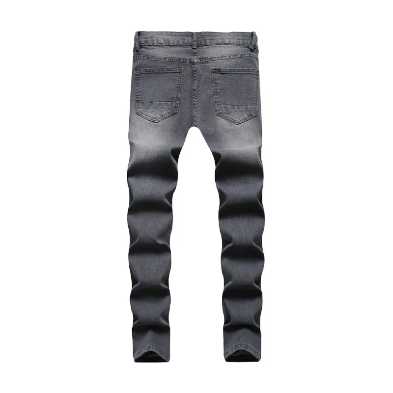 Versatile Ripped Stacked Jeans