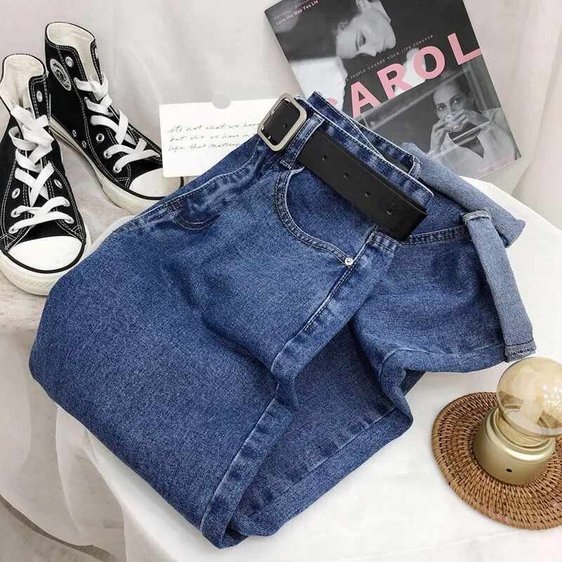 Versatile Straight Loose Wide Leg Jeans For Women