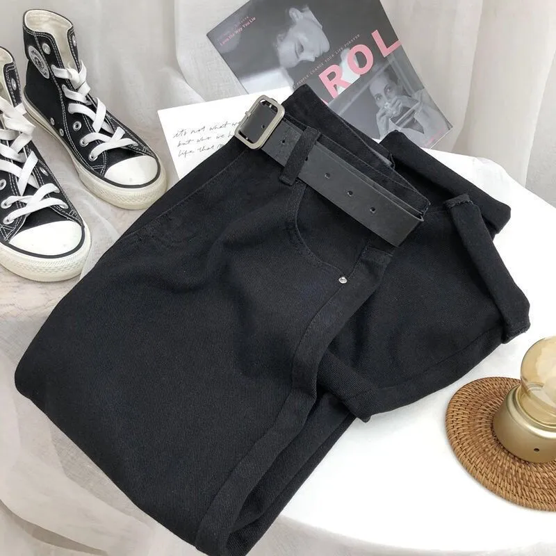 Versatile Straight Loose Wide Leg Jeans For Women