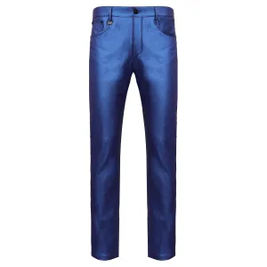Versatile Vogue Metallic Jeans BLUE