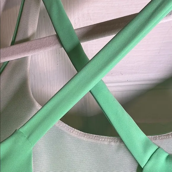 Vibrant Green One Piece with Cutout and Shorts Style