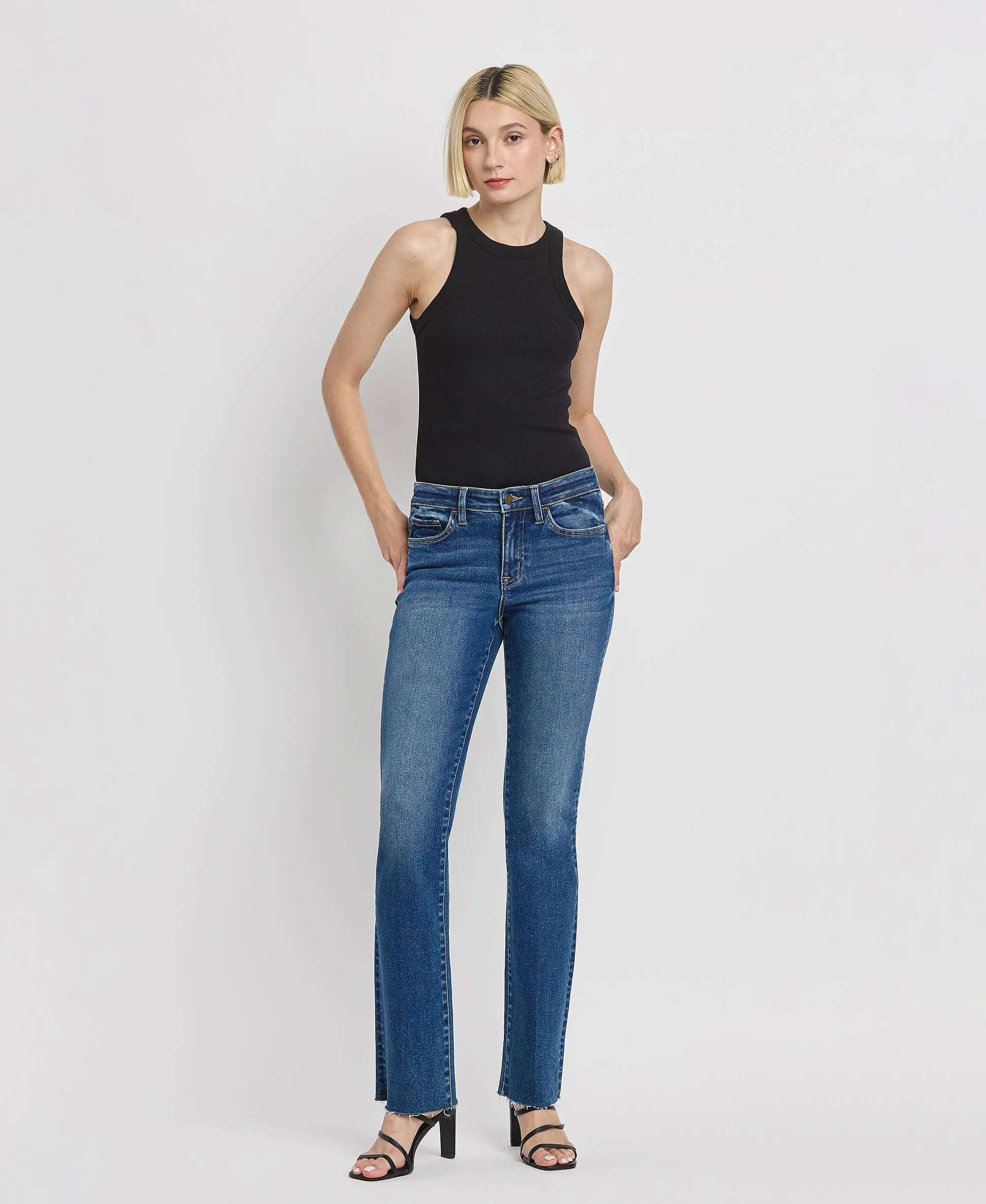 Vigilant Mid Rise Slim Bootcut Jeans