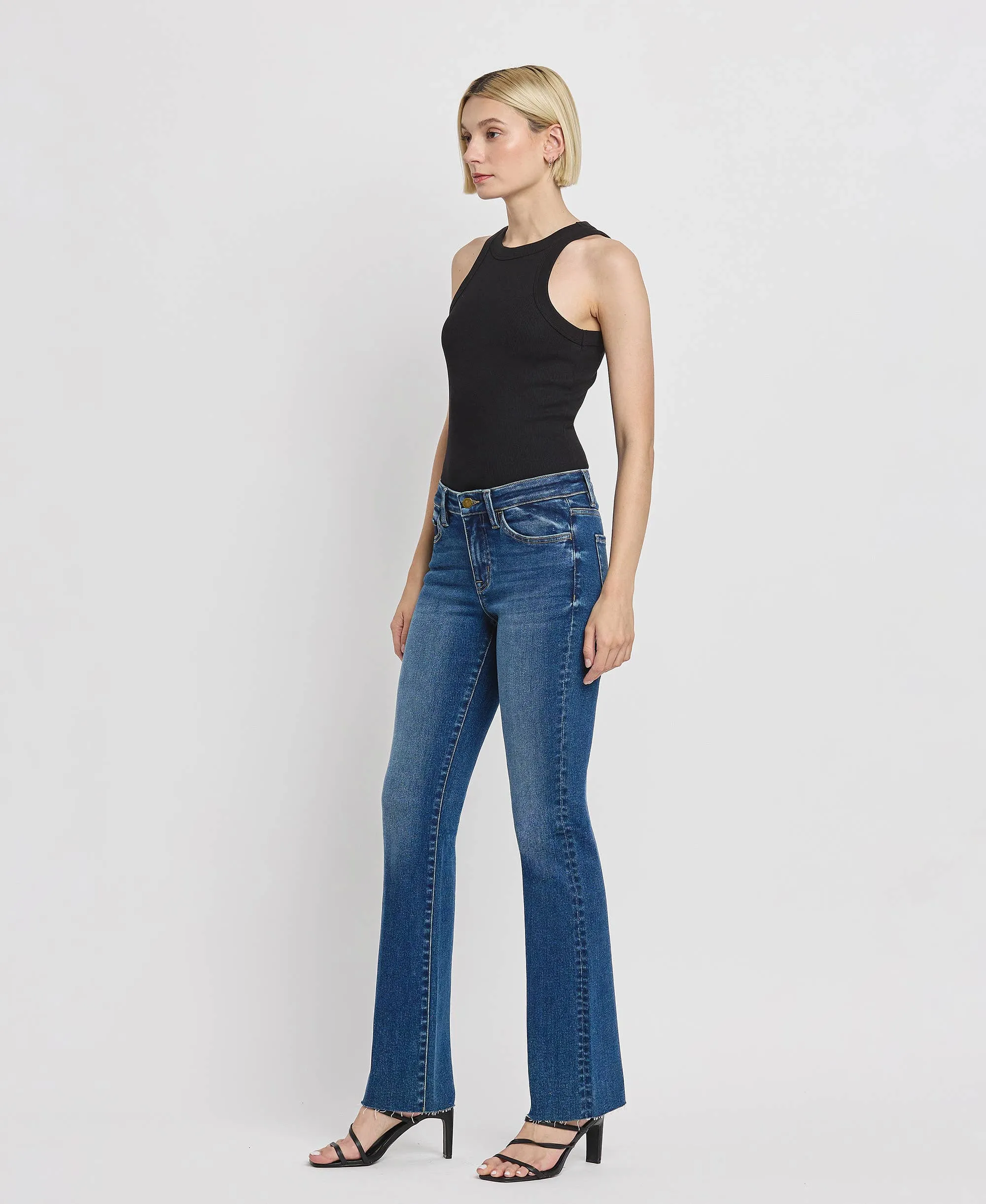 Vigilant Mid Rise Slim Bootcut Jeans
