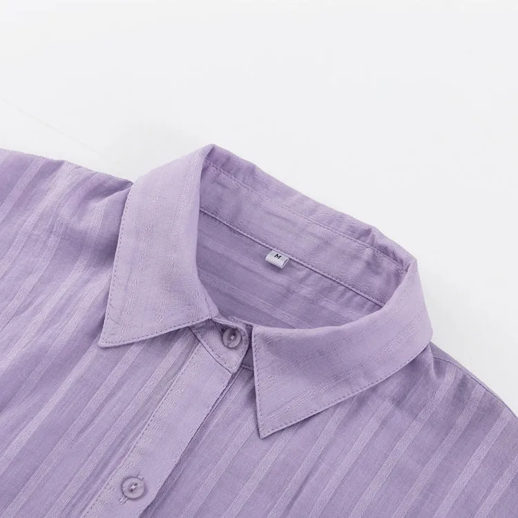 Violet | Easy Button-Up and Shorts Ensemble