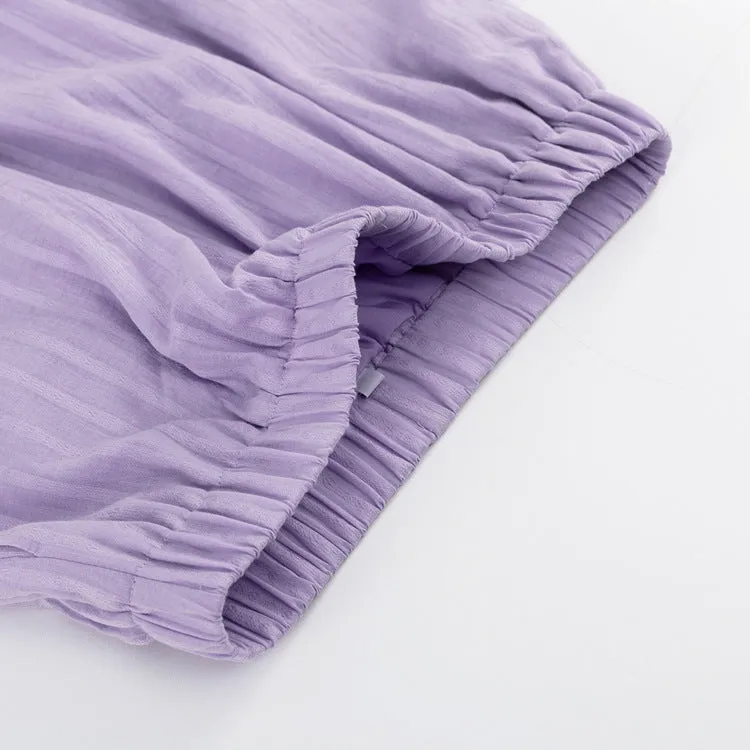Violet | Easy Button-Up and Shorts Ensemble