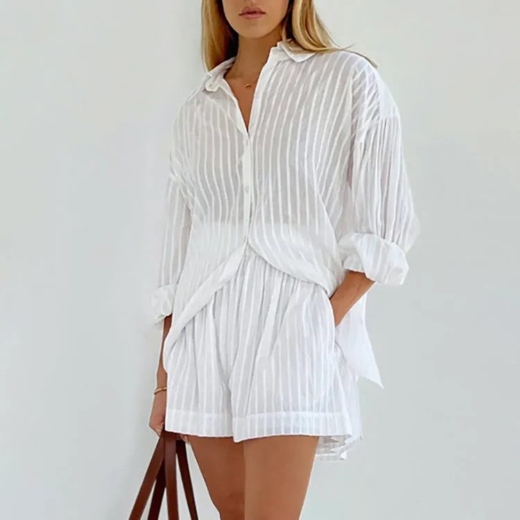 Violet | Easy Button-Up and Shorts Ensemble