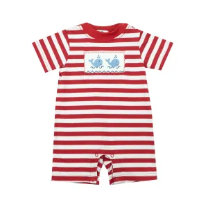 Vive La Fete Smocked Whales Romper