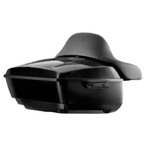 Vivid Black King Tour Pack w/ Full Backrest & Black Hardware for Harley® Touring '97-'22