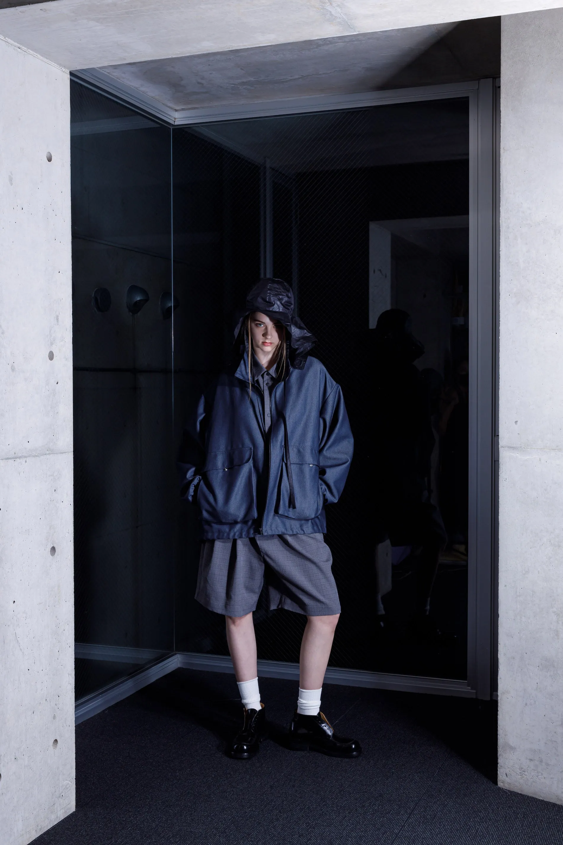 VOAAOV UNCHANGED DENIM BLAZER